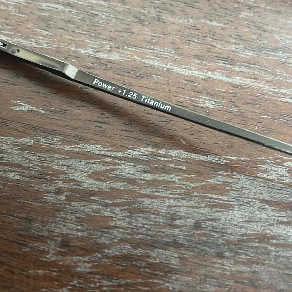 Dr. Dean Edell power +1.25 titanium half rim eyeglasses readers - Picture 6 of 15